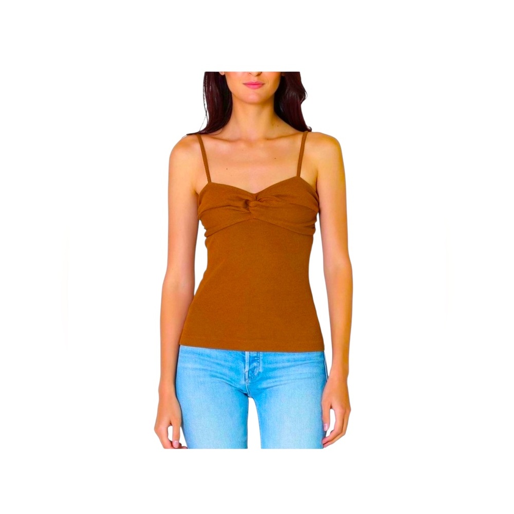 🤎𝐂𝐈𝐓𝐈𝐙𝐄𝐍𝐒 𝐎𝐅 𝐇𝐔𝐌𝐀𝐍𝐈𝐓𝐘 Emi Twist spaghetti strap mocha